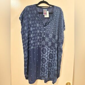 Johnny Was Tunic . Size XL